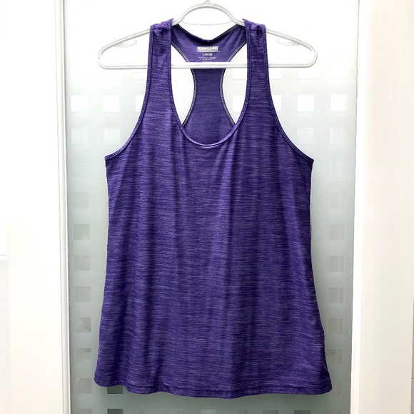 KIRKLAND Scoop Neck Tagless Racerback Active Athletic Tank Top Purple NEW! - Picture 1 of 11
